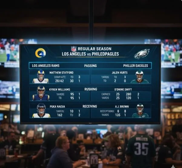 Los Angeles Rams vs Philadelphia Eagles Match Player Stats